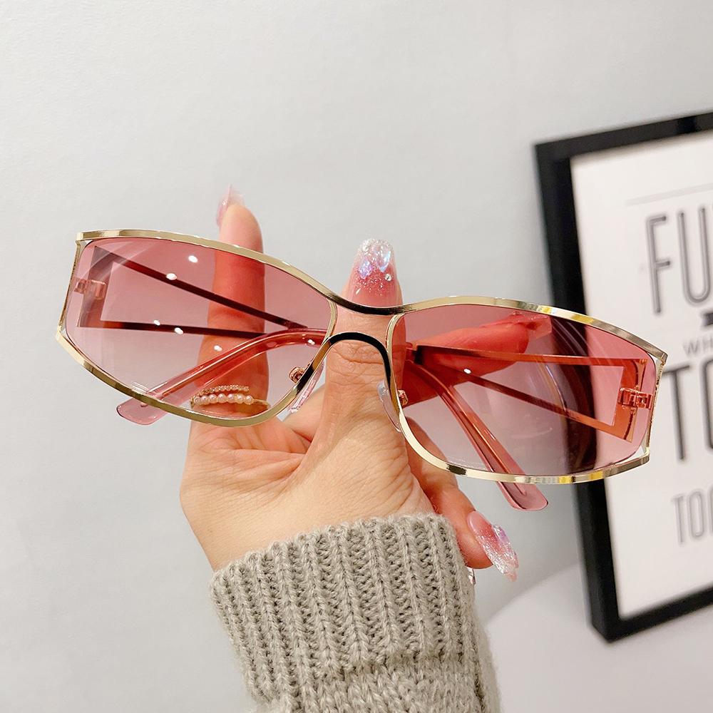 Y2k Sunglasses Optical Women'S Sunglasses Uv400 Riding Shades Avant-Garde Driving Sun Glasses For Cycling Fashionable Outfits