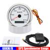 7 Color Light 60/120KMH 85MM GPS Speedometer Gauge Motorcycle Boat Car Truck Speed Gauge Meter with GPS Antenna Waterproof 9-32V