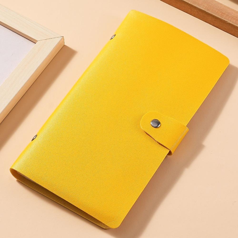 

Save Money Envelopes Money Saving Challenge Large Capacity Waterproof Money Collection Book Reusable Portable Savings Binder жовтий