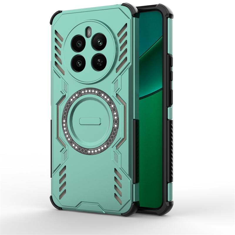 For Realme 12 Plus Case For Realme 12 Plus 5G Anti-knock Magnetic Adsorption Wireless Charge Back Cover For Realme 12 Plus Case