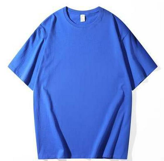 Camiseta unisex de algodón de verano con cuello redondo y corte holgado en blanco y negro, transpirable y de manga corta.