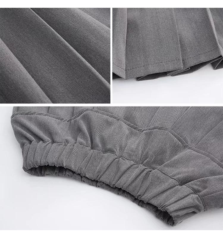 Girls' 2025 Fashionable JK Uniform Skirt Set - Academy Style Autumn Clothing for Primary School Students