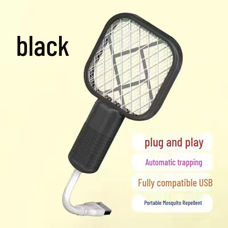 USB Rechargeable Multi-functional Mosquito Swatter - Portable, Electric Repellent and Lure for Indoor/Outdoor Use