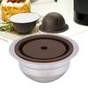 Capsula Caffè Riutilizzabile Adatta per   Linea   Macchina da Caffè Filtro Caffè Ricaricabile in Acciaio Inossidabile 304 con Spazzolino e Cucchiaino