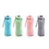 600ml Silicone Foldable Water Bottle for Sports Reusable Leakproof Water Bottle with Rope Collapsible Water Bottle