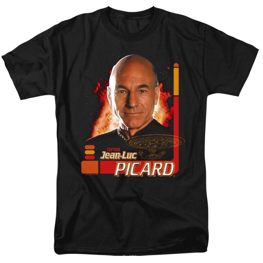 Star Trek - Captain Picard - Unisex Short Sleeve Children s T-shirt - Black 160