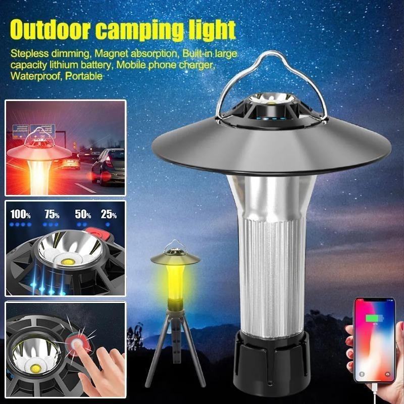 5PCS  Mini Portable LED Outdoor Camping Lantern Emergency Light Echargeable Torch Light With Magnetic Base Camp Gear