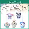 Adorable Self-deprecating Bear Plush Keychain Featuring Sanrio Cool Little Fish Design