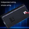 Two-Line Digital Display DC Voltmeter Lead-Acid Lithium Battery Charge Meter, Color: Blue+Temperature