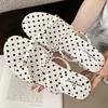 Fashion Elegant Bow Polka Dot Design Brand Slipper Women Fashion Narrow Band Slide Sandal Comfort Soft Bottom Dresses Sandalias De Mujer