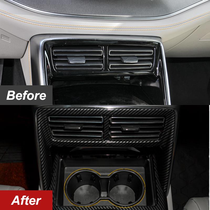 Car Central Control Trim Strip Air Outlet Vent Cover Decoration For BYD Tang EV/DM 2022 2023 ABS Car Styling Accessories