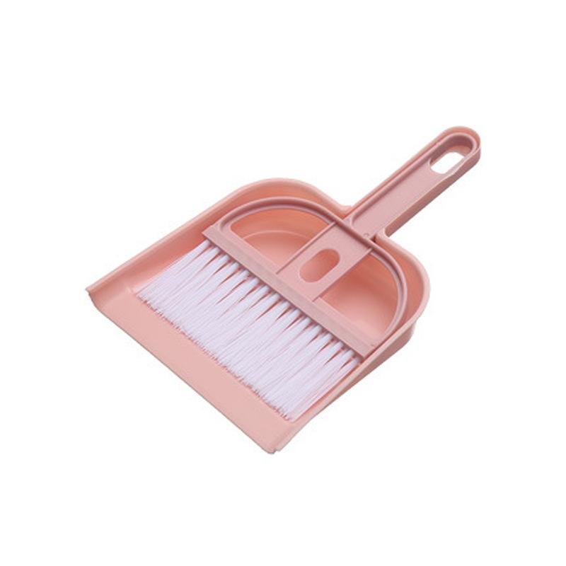 

Desktop Broom and Dustpan Set Car Broom for Sweeping Bed Hair Garbage Shovel Small Sweeping Broom Keyboard Brush розовый