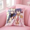 Epic Japanese Anime TTengen Toppa Gurren Lagann Cushion Cover Pillow Case Soft Skin Friendly Fabric  Concealed Zipper