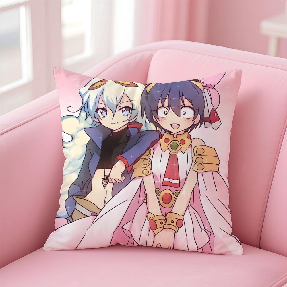 Epic Japanese Anime TTengen Toppa Gurren Lagann Cushion Cover Pillow Case Soft Skin Friendly Fabric Concealed Zipper