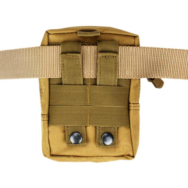 Tactical Military Multifunctional EDC Utility Pouch Waist Bags Sundries Storage Molle Tool Zipper Waist Pack Accessory-1 Piece