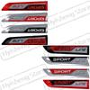 JBIW9 2PCS Metal Car Styling Sport Line Sticker Badge Car Body Side Emblem For Skoda Octavia Rapid Kodiaq Karoq Fabia Kamiq Superb
