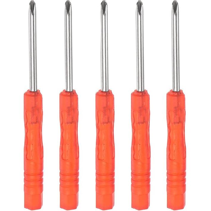 uxcell Mini Phillips Screwdriver, 3.0mm Cross Head for Watch Eyeglasses Electronics Repair, 5 Pcs