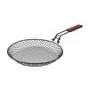 Perforated Steel Carbonl Grill Basket Foldable Grilled Vegetable Net Barbecue Pan  Camping Cooking