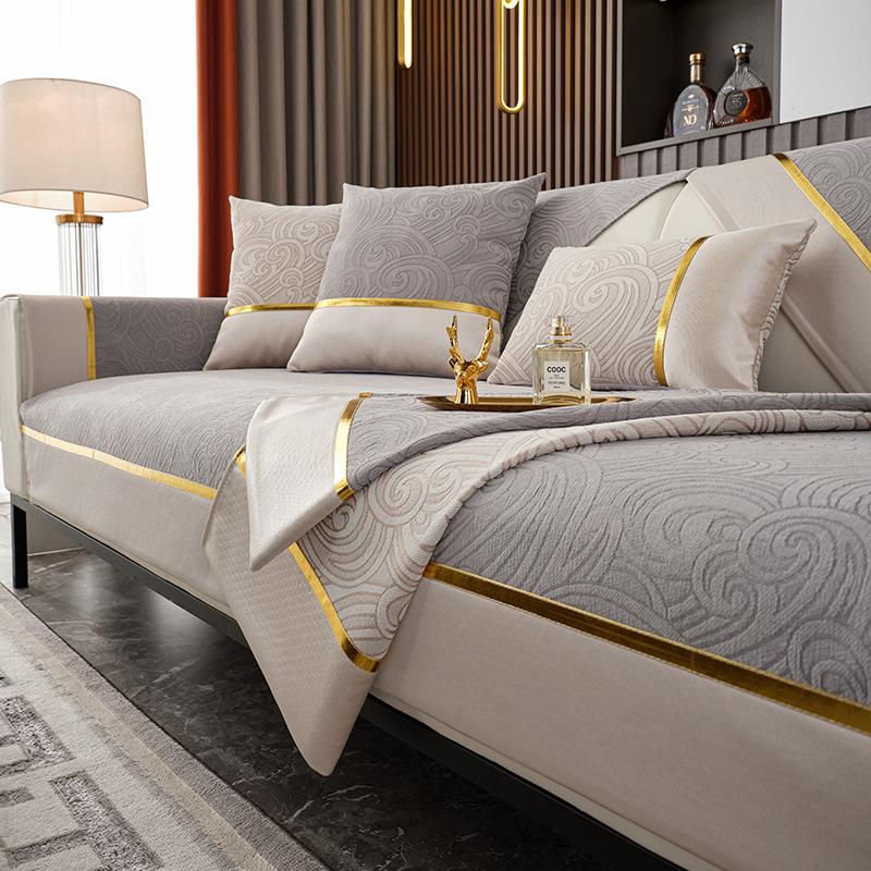 Chenille Sofa Cushion Four Seasons Universal Cushion Light Luxury Modern High-End Sofa Cover Cover