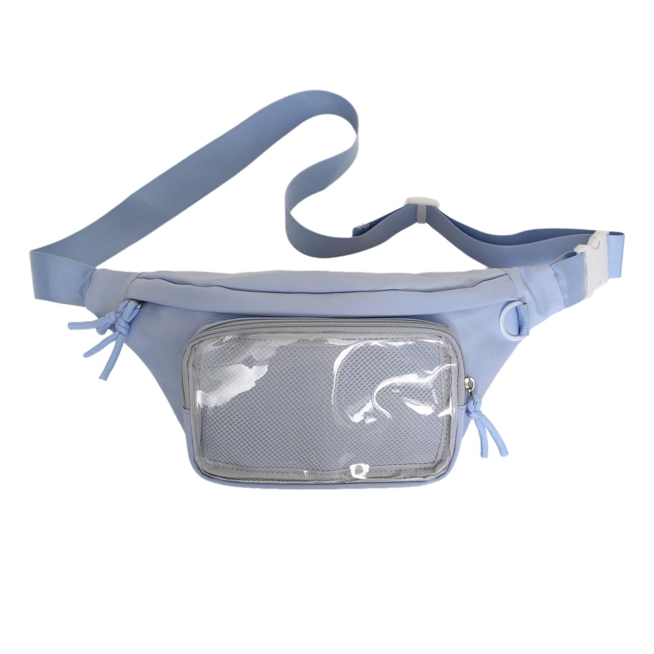 Ita Heuptas Waterdicht Draagbaar Mode Clear Window Spelden Ita Crossbody Tas Meisjes Zacht Casual Designer Heuptasje Riem Etui blauw