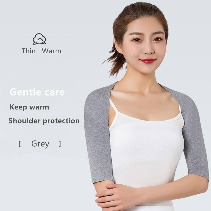 

Durable And Safe Wool Blend Double Shoulder Warmer Elastic Back Shoulder Support Brace Wrap With Long / Short Sleeves For Arthritis Pain Relief XL(For 70-100KG)