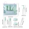 Kit de 6 Frascos de Tamanho Viagem à Prova de Vazamento Recipientes Portáteis para Higiene Pessoal Vazio Cosmético Loção Tônico Spray Shampoo Essenciais Creme
