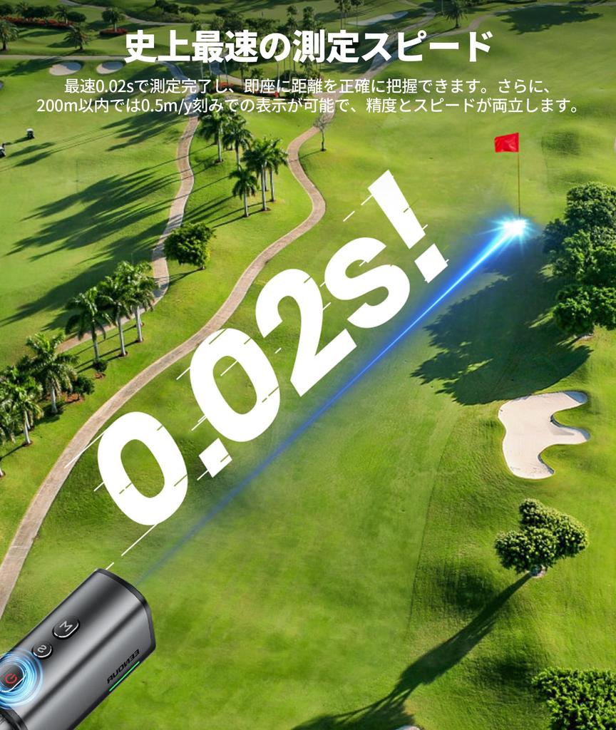 EENOUR Golf Laser Rangefinder Fastest Measurement in Distance 7x Telephoto Mini Monocular Distance Includes Case U1/U2, Ultra-Compact, 0.02 Seconds,