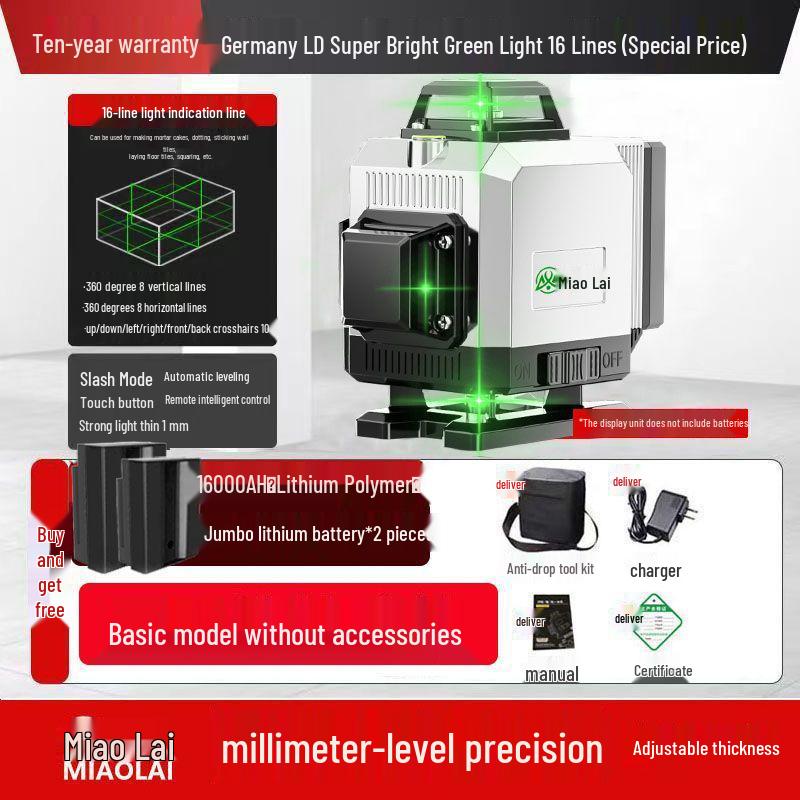 2025 Wysokoprecyzyjny 12-liniowy Projektor Ścienno-Podłogowy Samopoziomujący na Podczerwień