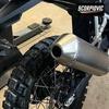 Motorcycle Kayo 800X Exhaust Muffler: Integrated Mid-Pipe Rear-Pipe for Original Front-Pipe Connection