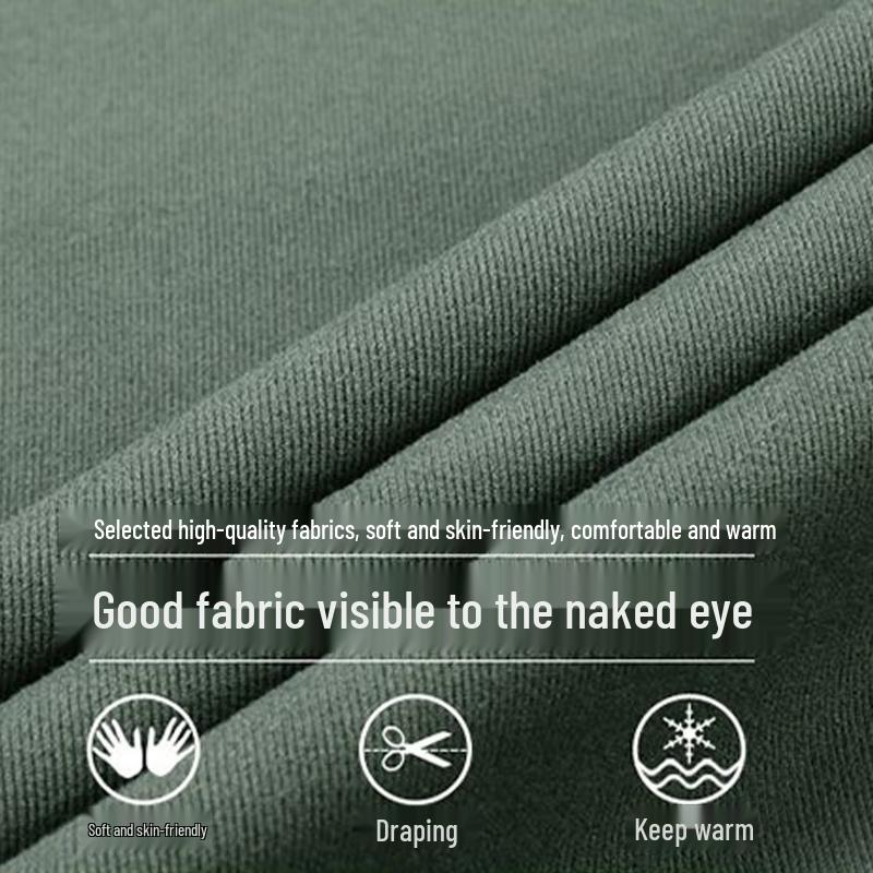 Romon Men's Warm Half-High Collar Fleece Sweatshirt