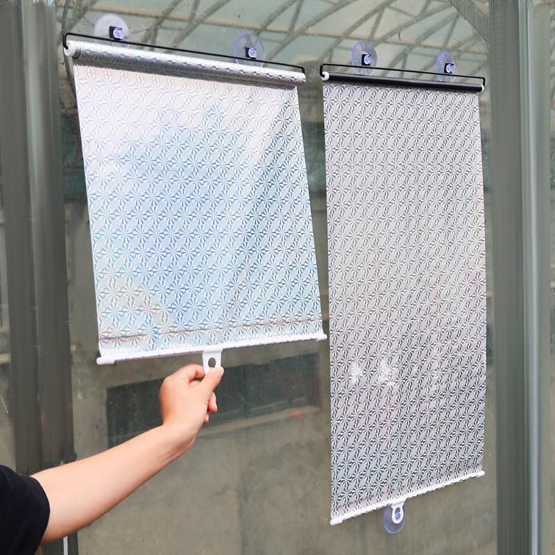 Umbrele de soare pentru mașină Fereastră Perdeau telescopic automat Jaluză cu role Parasolar Izolație termică Perdele de uz casnic Bloc de soare