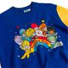 Rainbow Brite Unisex Adult Party Pals Colour Block Sweatshirt