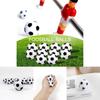 White Mini Toy Soccer Ball For Kids Soft Pu Foam Non-inflatable Solid Sports Ball