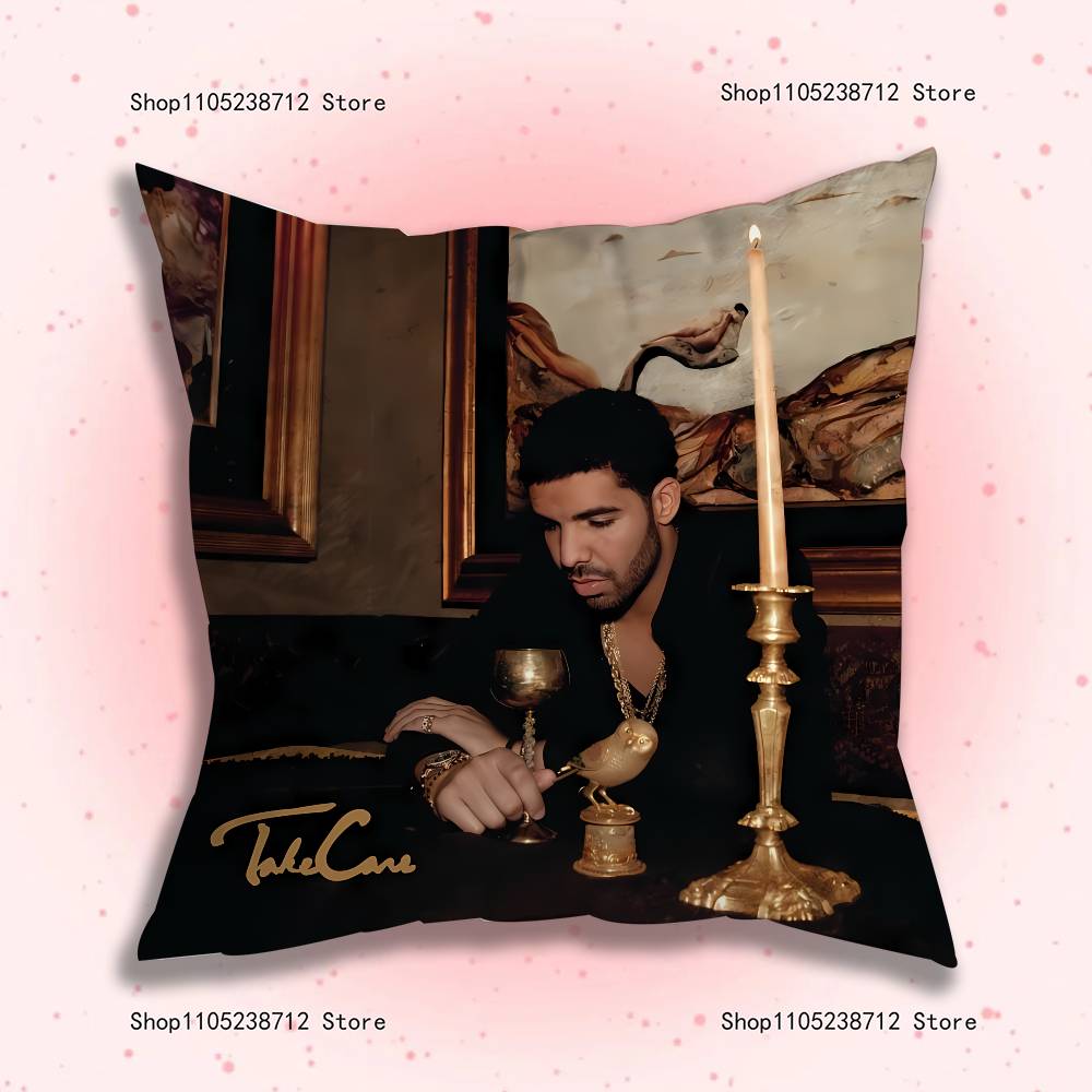 Drake O-OvO OWL Pillow Covers Cartoon Sofa Decorative Home Double-sided Printing Short Plush Cute Cushion Cover
