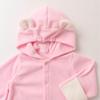 Cream de Coco Fleece Bear with Bear Warm and Cute Crotch Newborn Baby Baby Clothes for Boys and Cold Sizes 11501N Two-Way All-in-One Ears, Fluffy,