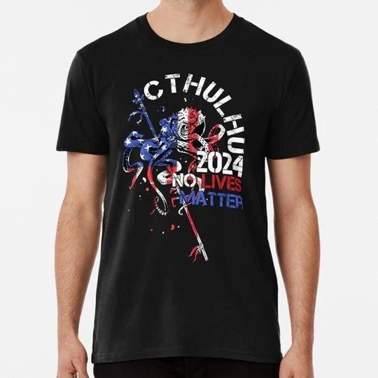 Cthulhu 2024 No Lives Matter American Flag Shirt For Men Women Patriot T shirt S