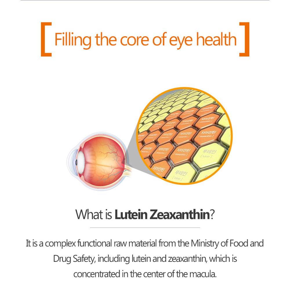 Hurum Lutein Zeaxanthin Zdraví očí Makula Stárnutí oka Vitamín Oční doplňky Péče o zrak Péče o oči Korejské doplňky zdraví