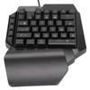 One Handed Gaming Keyboard 39 Keys Luminous Ergonomic Design Anti Slip Waterproof USB Mechanical Keyboard