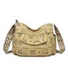 Women's Bag Printed Multi-Layer Shoulder Crossbody Bag Middle-Aged Mother's Bag