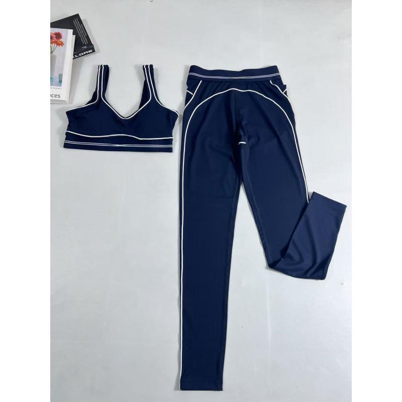 Sporty Women s Quick-Dry High Elastic Fashion Vest Set