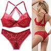 European and American Style Bra Set Plus Size Bra Thin Sexy Backless Lace Push-up Underwear