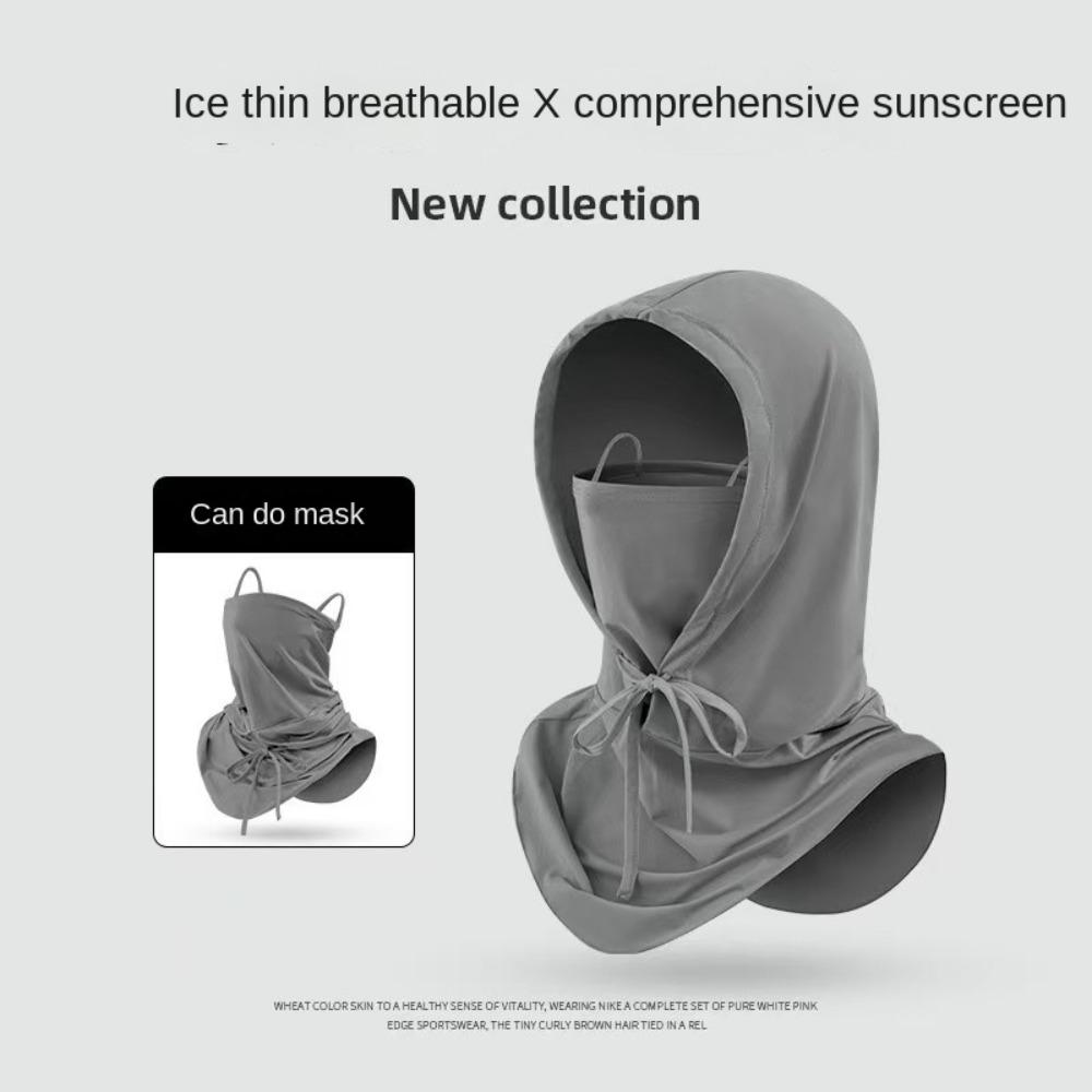 Adjustable Balaclava Face Cover UV Protection UV Protection Veil Breathable Ice Silk Mask  Cycling