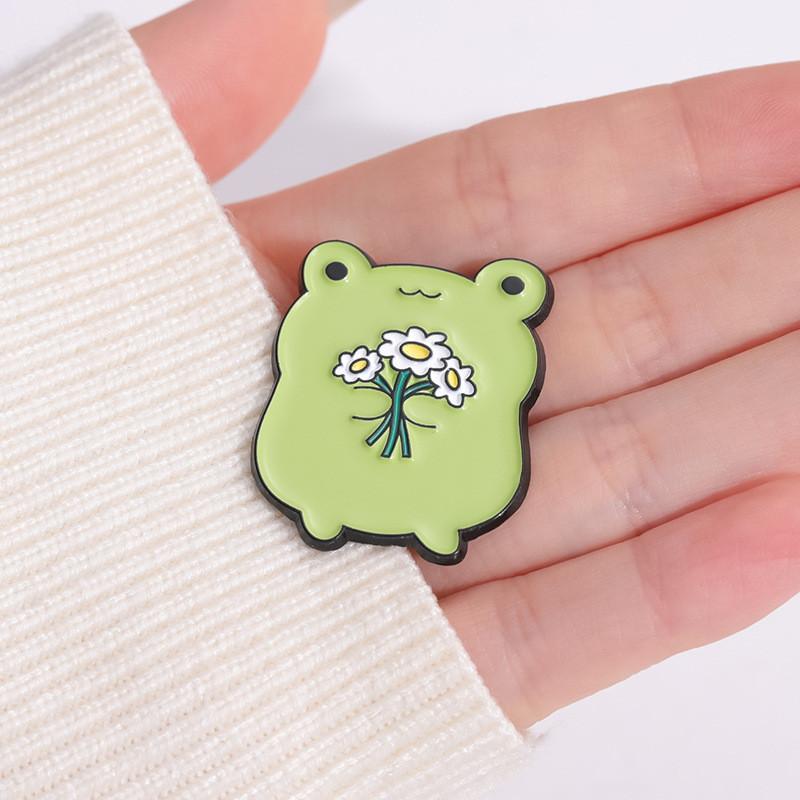 Stylish Fun And Animal Character Brooch In Frog Duck Rabbit Hedgehog Designs For Fashion Lovers