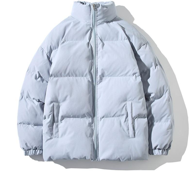 Winter Jacket Men Parkas Thicken Warm Coat Men's Stand Collar Solid Color Casual Parka Women Fashion Streetwear