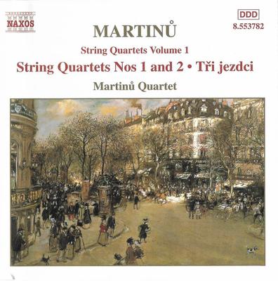 CD BOHUSLAV MARTINU - Streichquartette Nr.. 1 Und 2 Tei Je 8553782 Naxos 2000 Nicht Japan ObiKlassisch Gebraucht