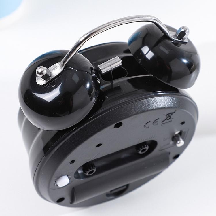 Retro Loud Alarm Clock Double Bell Night Light Children Room Bedroom Decoration