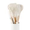 Heat-resistant Soup Spoon Hanging Hole Silicone Anti-stick Spatula Food Clip Egg-beater Cooking Utensils for Kitchen