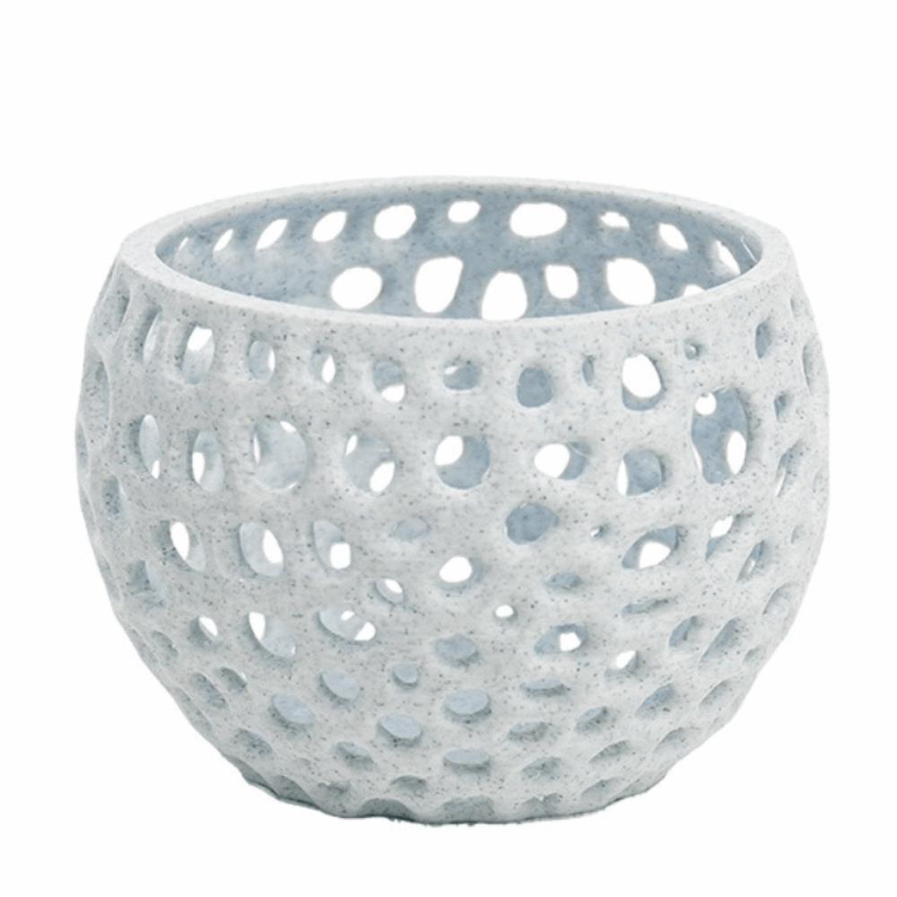 3D Printed Fish Hiding Cave Hollow Shrimp Shelter Aquarium Planter Pot Fish Tank Landscape Round