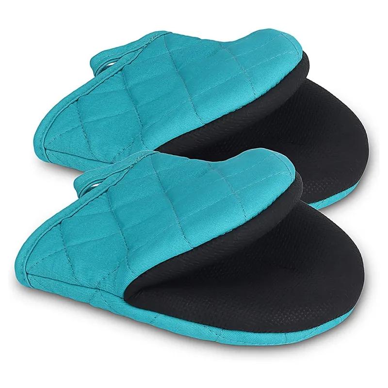 Anti Slip Silicone Insulated Gloves Single Duckbill Clip Kitchen Microwave Heat-Resistant Thick Oven Baking Rubber Gloves YLE358