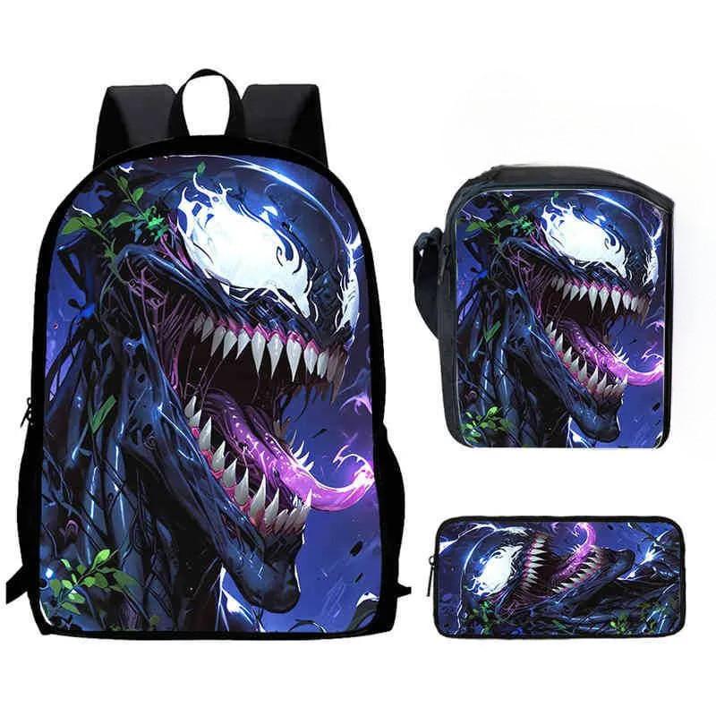 Child Printed Backpack Schoolbag Shoulder Bag Pencil Bag